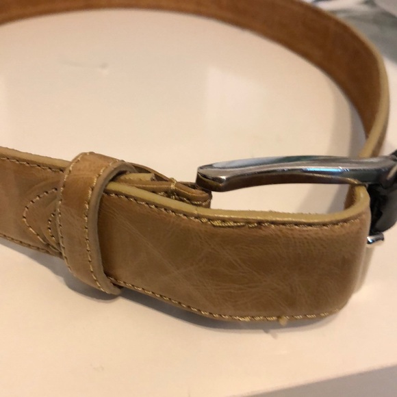 Sand/ camel leather belt small - Picture 3 of 5